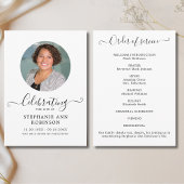 Viering van het Leven Foto Orde van de Dienst Programmakaart