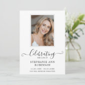 Viering van het Leven Foto Orde van de Dienst Programmakaart (Staand voorkant)