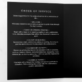 Viering van het leven Fotocollage begrafenis Drieluik Programma (Binnenzijde eerst)