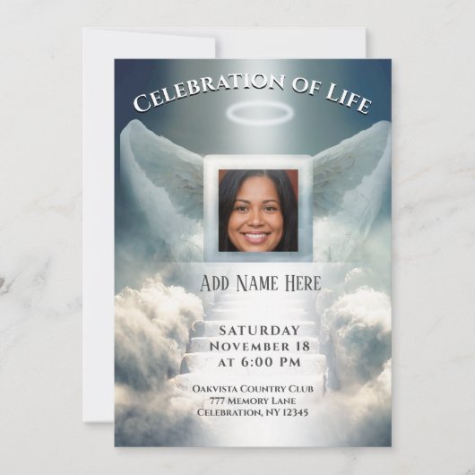 Viering van het leven - Fotoherdenking Kaart (Voorkant)