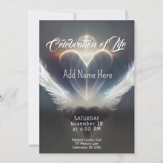 Viering van het leven - Fotoherdenking Kaart (Voorkant)