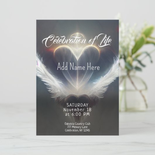 Viering van het leven - Fotoherdenking Kaart (Staand voorkant)