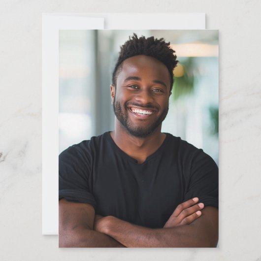 Viering van het leven - Fotoherdenking Kaart (Achterkant)