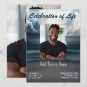 Viering van het leven - Fotoherdenking Kaart (Voorkant / Achterkant)