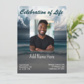 Viering van het leven - Fotoherdenking Kaart (Staand voorkant)