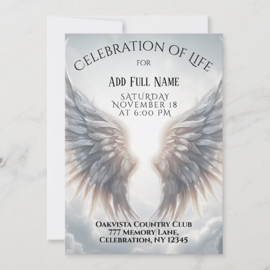 Viering van het leven - Fotoherdenking Kaart (Voorkant)