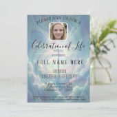 Viering van het leven - Fotoherdenking Kaart (Staand voorkant)