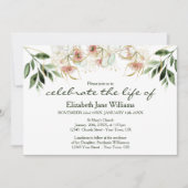 Viering van het leven | Funeral Eucalyptus Kaart (Voorkant)