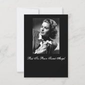 Viering van het leven. Funeral Invite. RSVP Kaartje (Achterkant)