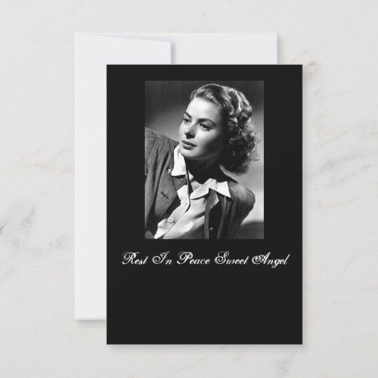 Viering van het leven. Funeral Invite. RSVP Kaartje (Achterkant)