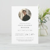 Viering van het leven Funeral Memorial Day Foto Kaart (Staand voorkant)