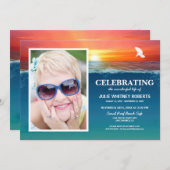 Viering van het leven | Funeral Memorial Foto Kaart (Voorkant / Achterkant)