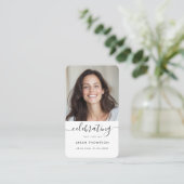 Viering van het leven Funeral Memorial Prayer Kaar Visitekaartje (Staand voorkant)