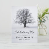 Viering van het Leven | Funeral Tree Kaart (Staand voorkant)
