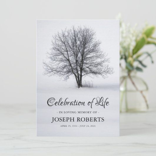 Viering van het leven | Funerale boom Kaart (Staand voorkant)