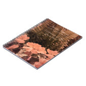 Viering van het leven gastboek, pastbloemen notitieboek (Linkerzijde)