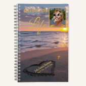 Viering van het leven Gastboek Sunset Beach Foto Notitieboek (Voorkant)