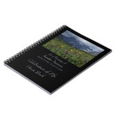 Viering van het leven gastboek Wildbloemen Glacier Notitieboek (Linkerzijde)