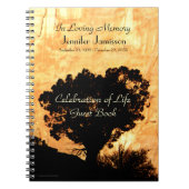 Viering van het leven Gastenboek Lone Tree in Cany Notitieboek (Voorkant)