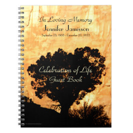 Viering van het leven Gastenboek Lone Tree in Cany Notitieboek