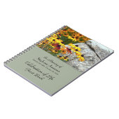 Viering van het leven Gastenboek Naam Gele Bloemen Notitieboek (Linkerzijde)