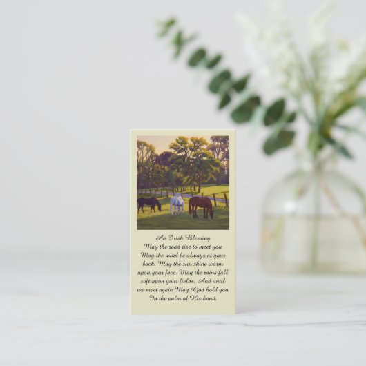 Viering van het Leven Gebed Zegen Memorial Kaart Visitekaartje (Staand voorkant)