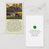 Viering van het Leven Gebed Zegen Memorial Kaart Visitekaartje (Voorkant / Achterkant)