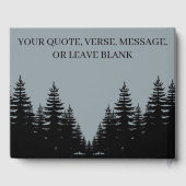 Viering van het leven Gevist begrafenis monument Gastenboek (Achterkant)