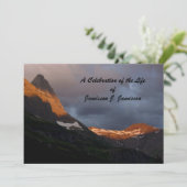 Viering van het leven, Glacier Sunrise, Mountain Kaart (Staand voorkant)