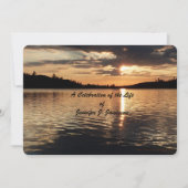 Viering van het leven, Golden Sunset bij Lake Kaart (Voorkant)