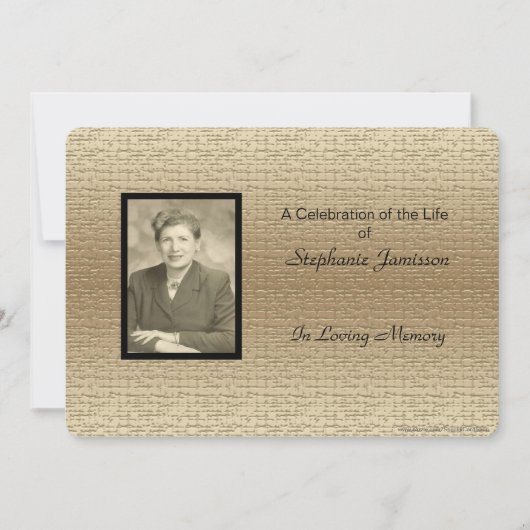 Viering van het leven, goud met foto's, foto kaart (Voorkant)