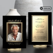 Viering van het Leven Goud Zwart FOTO Uitnodiging