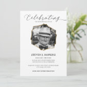 Viering van het leven | Goudgeometrisch Lijst Foto Kaart (Staand voorkant)