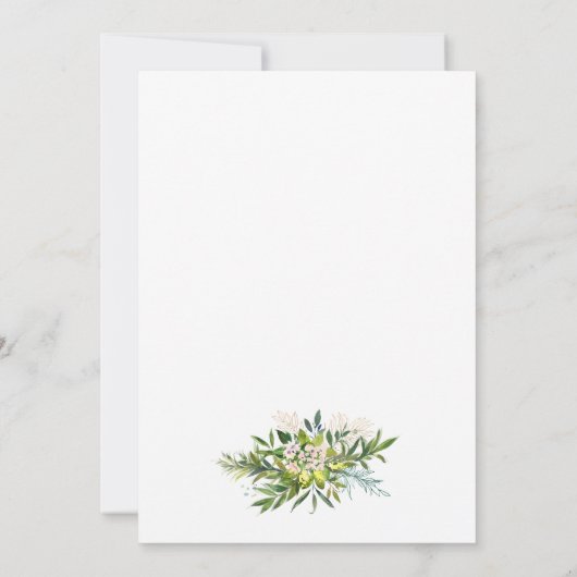 Viering van het leven groen begrafenismonument kaart (Achterkant)