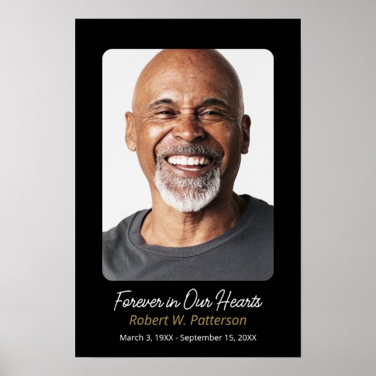 Viering van het leven Grote Foto Download Begrafen Poster (Voorkant)