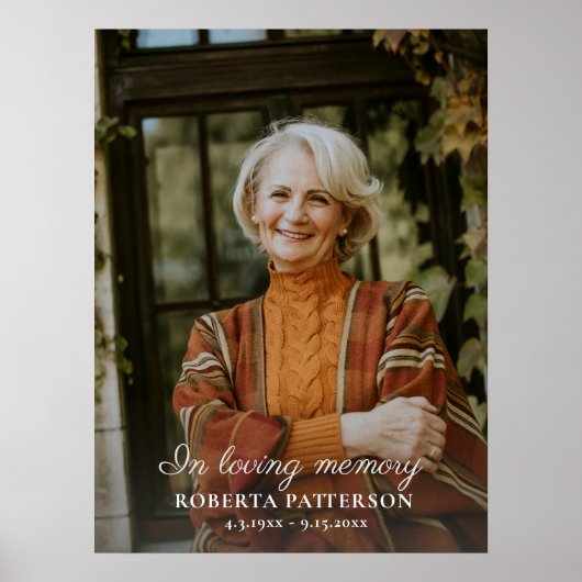 Viering van het leven Grote Foto Download Begrafen Poster (Voorkant)