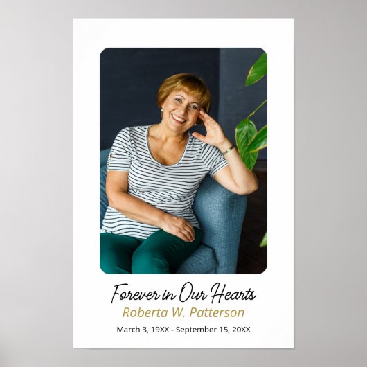 Viering van het leven Grote Foto Download Begrafen Poster (Voorkant)