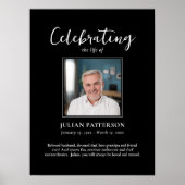 Viering van het leven Grote Foto Welkom Begrafenis Poster (Voorkant)