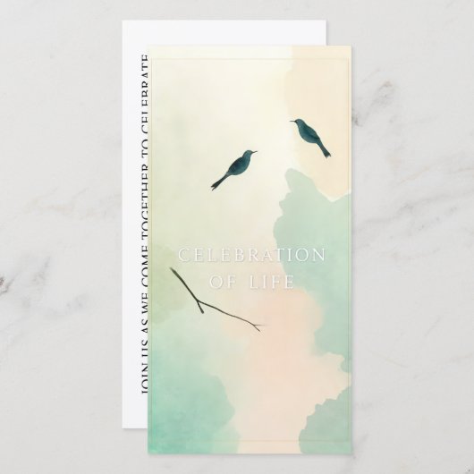 Viering van het leven handgemaakte begrafenis uitn (Voorkant / Achterkant)