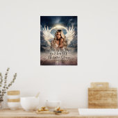 Viering van het leven hemels gedenkteken welkom te poster (Keuken)