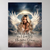 Viering van het leven hemels gedenkteken welkom te poster (Voorkant)