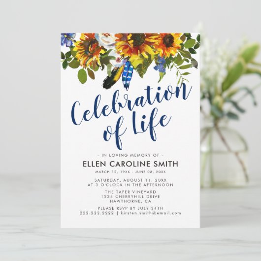 Viering van het leven | Herdenking van de begrafen Kaart (Staand voorkant)