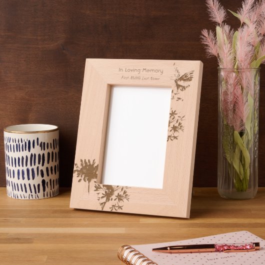 Viering van het leven herdenking vlinder gegraveerde lijstjes (Links)