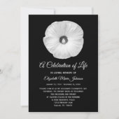 Viering van het leven Hibiscus Floral Memorial Kaart (Voorkant)