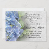 Viering van het leven Hydrangea en Kant Kaart (Achterkant)