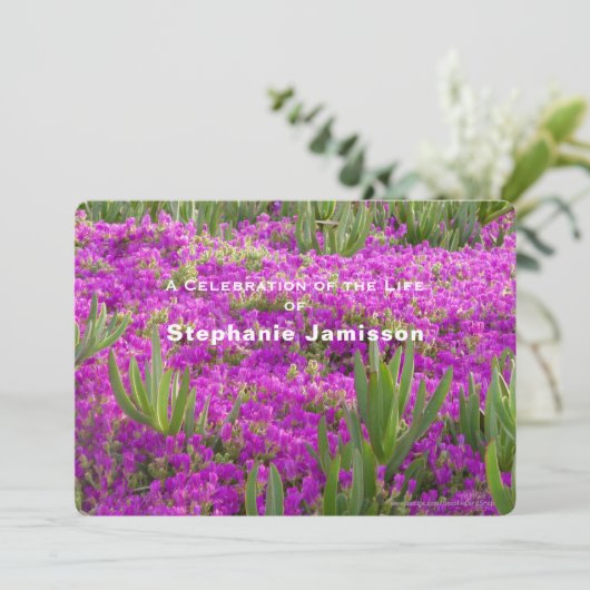 Viering van het leven, ijsbloemen in Plant Kaart (Staand voorkant)