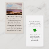 Viering van het leven in Dublin met Paarse rode Si Visitekaartje (Voorkant / Achterkant)