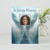 Viering van het leven - In Loving Memory Invitatio Kaart (Staand voorkant)