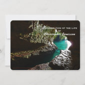 Viering van het leven in Turquoise Water Invitatio Kaart (Voorkant)