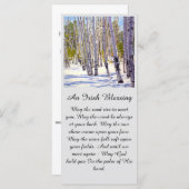 Viering van het leven Irish Blessing Sympathy Card (Voorkant / Achterkant)